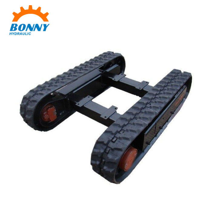 Undercarriage Track crawler Karet yang Dibuat Khusus